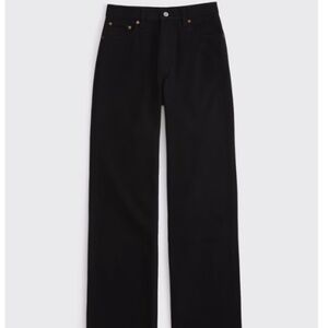 High Rise 90s Relaxed Jean, Black